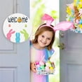 thumbnail image 5 of Easter Bunny Wooden Wall Hanging Sign with Colorful Eggs, 10 Inch Square, Cute Spring Home Door Decor for Easter Party Wall Decoration, 5 of 5