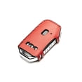 thumbnail image 3 of Vitodeco Genuine Leather Smart Key Fob Case Compatible with KIA Soul, Seltos, Sportage, NIRO, Sorento, Telluride, Rio, Forte, K5 2022-2025 New Emblem (5-Button, Red), 3 of 5