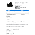 thumbnail image 2 of Heater Valve - Compatible with 2003 - 2009 Mercedes-Benz E320 - Gates, 2 of 2