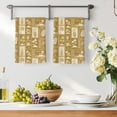 thumbnail image 3 of Summer Botanical Kitchen Towels Set of 4, Retro Tropical Palm Trees Fruits Leaf Gold Absorbent Dish Towels for Kitchen, Microfiber Hand Towel, Quick Drying Tea Towel for Cleaning Dishcloths, 3 of 7