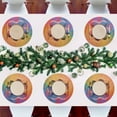 thumbnail image 6 of Colorful Dog Paw Print Black Round Placemats Plate Mats 15 Inch Non-Slip Heat Resistant Washable PVC Set Indoor for Kitchen Dining Table 1PC, 6 of 6