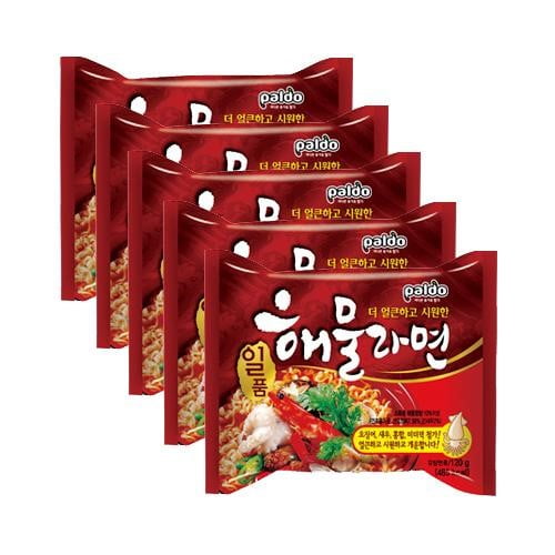 Paldo Seafood Noodle Soup, 5 Ct