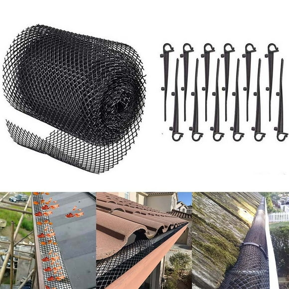 15cm x 6m Mesh Gutter Guard Leaf Protection Mat Guttering Block Leaves