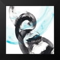 thumbnail image 2 of Harper, Ethan 12x12 Black Modern Framed Museum Art Print Titled - Aqua Spiral II, 2 of 5