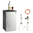 thumbnail image 1 of VEVOR Kegerator à Bière, Distributeur de Bière en Fût Commercial à Robinet Unique pour Système D, Réfrigérateur avec Étagères, Peut Contenir 1 Sixième Fût, Réservoir de CO2 de 2,5 Lb, 92 L, 1 of 9