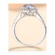thumbnail image 3 of Pulsera de plata 925 para mujer con incrustaciones de Wei Alien, anillo de boda de moissanita de 1 quilate y 2 quilate, 3 of 5