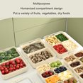 thumbnail image 3 of Snack Box Container, Divided Serving Tray with Lid and Handle Portable Multi Functional Compartmentalized Fruit Snack Container Box for Seasoning Dipping Sauce Food, 3 of 7
