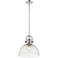 thumbnail image 1 of Beaumont Lane Seeded Glass Pendant in Chrome, 1 of 4