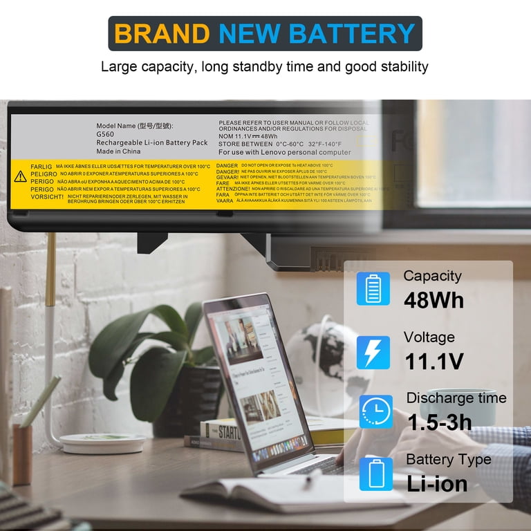 Laptop Battery for Lenovo G460 G465 G470 G475 G560 G570 B470 B570 IdeaPad V360 V370 V470 Z465 Z475 Z560 Z570 L08S6Y21 L09C6Y02 Laptop Battery for Lenovo G460 G465 G470 G475 G560 G570 B470 B570 IdeaPad V360 V370 V470 Z465 Z475 Z560 Z570 L08S6Y21 L09C6Y02
