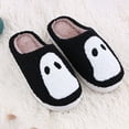 thumbnail image 3 of Slippers for Women Fuzzy Halloween Fluffy Winter House Shoes House Slippers Bedroom Slippers On Indoor Comfortable Slippers Home Slippers Black 38, 3 of 8