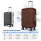 thumbnail image 4 of Balery Dark Brown Glitter Funda de equipaje, fundas para maletas, elástica, lavable, protector de maletas, compatible con maletas de 18 a 32 pulgadas-X-Large, 4 of 7