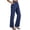 Navy-wide leg pants for women dressy, variant on Wide Leg Pants for Women Dressy High Waist Full Slacks Trousers Plus Size Business Clothes with Pockets L