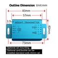 thumbnail image 3 of DY510 4-20mA 0-10V Load Cell Indicator Weighing Sensor Transducer Transmitter Amplifier Signal Force Gauges For Hopper Weight High Pressure Tension ,Multiple unit switching, 3 of 6