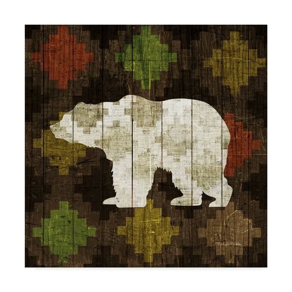 Trademark Fine Art 'Southwest Lodge Bear' Canvas Art by Michael Mullan