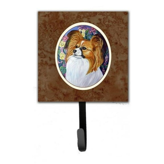 Papillon Leash or Key Holder, 6 x 1.25 x 4.25 in.