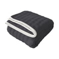thumbnail image 6 of Hvmvliv Fleece Blanket 47x78in Embroidered Flannel Lap Blanket with Non-Slip Backing Perfect for Office Naps Car Travel and Wheelchair Use Gray, 6 of 6