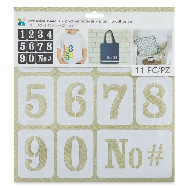 Momenta Adhesive Fabric Stencil Numbers, 21/8" Numbers