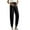 Black, variant on Ohufall Women's Maternity Jogger Pants Fashion Solid Underbelly Elastic Waist Pregnancy Pants Summer Casual Lightweight Outdoor Sport Maternity Leggings