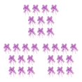 thumbnail image 1 of Ounissouiy 10 piezas Bow Pull Decor Festive Packing Crafts Ligero Hand-Pulled Flower Wedding Christmas Car Heart / Light Purple Type1 NO1, 1 of 6