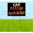 thumbnail image 1 of Car Alarm Installation (18" x 24") Yard Sign, Includes Metal Step Stake, 1 of 6