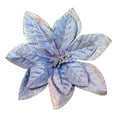 thumbnail image 2 of 5Pcs/15Pcs/30Pcs Christmas Poinsettia Artificial Flowers Decorations 5.1" Christmas Tree Wreaths Garland Decoration Glitter Flowers Picks Decor for Xmas New Year Wedding Party Ornaments, 2 of 4
