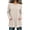 Beige, variant on Tees for Women Waffle Knit Crew Neck Long Sleeve Tunic Top with Pockets, Sizes S-2XL