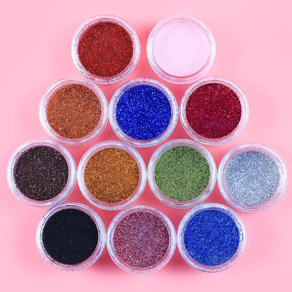 PATIKIL 50g Paillettes d'argile Granulés de Sucre pour Nail Art DIY Artisanat Gâteau Coque de Téléphone Résine Nail Art Tranches de Polymère, Jaune