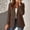 *Brown, variant on Women's Single Button Lapel Long Sleeve Blazer Jacket, Casual Loose Fit Solid Color Coat with Pockets for Office Beige,Women's Plus XXXL