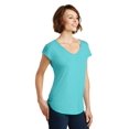 thumbnail image 4 of District Adult Female Women Plain Short Sleeves T-Shirt Aqua Ice X-Small, 4 of 6