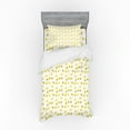 thumbnail image 2 of Leaves Duvet Cover Set, Colorful Creative Motifs Drawn by Hand, Bedding Set with Shams and Fitted Sheet, 3 Sizes, by Ambesonne, 2 of 3