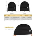 thumbnail image 4 of YANIBEST Womens Saitn Lined Black Knit Beanie Hat Acrylic Winter Hats for Women Men, 4 of 7