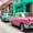 Unframed, variant on Art.com Cuba Fuerte Collection SQ - Old Cars Chevrolet Pink and Blue Stretched Canvas Print Wall Art by Philippe Hugonnard, 24" x 24"