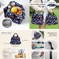 thumbnail image 4 of Jeiento Splatter Baseball Backpack and Lunch Box Set for Kids Boys 4 Piece Elementary School 17 Inch Backpack with Lunch Bag, Pencil Case, Bookmark for School Supplies, 4 of 7