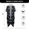 thumbnail image 6 of HELLHERO Polyester Bathing Suit Cover Up for Beach Breathable Free Size Long Kimono Swimsuit Cover Up, 6 of 6