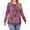 Purple Floral, variant on Weardear Plus Size Tops for Women Pleated Puff Long Sleeve Shirts Fall Tunic Top