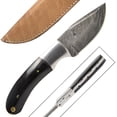 thumbnail image 3 of Custom Made Damascus Skinner Knife w/ Buffalo-Horn Handle, 3 of 3