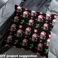thumbnail image 2 of Castle Fairy Halloween Skull 2-Yard Christmas Festival Theme Microfiber Sewing Fabric, 2 of 6