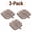 Gray, variant on 3-Pack Divided Serving Plates with Handle, Plastic Snack & Side Dish Tray Organizer, Multi-Compartment Food Plates for Home Dining