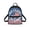 American Flag Design, variant on Geometric Triangle Small Backpack for Travel Outdoor, Zipper Closure Fashion Rucksack Polyester Mini Backpack with Lots of Pockets for Women