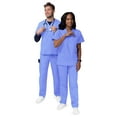 thumbnail image 3 of Sivvan Unisex Classic Scrub Set V-Neck Top/Drawstring Pants (Available in 15 Solid Colors), 3 of 7