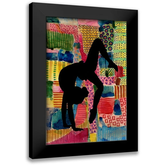 Moore, Regina 11x14 Black Modern Framed Museum Art Print Titled - Patchwork Athlete I