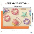 thumbnail image 6 of Yayeee Doormat for Indoor Entrance 32" x 20" Non Slippery Floor Rug, Beach Toys Pattern, 6 of 8