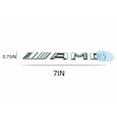 thumbnail image 3 of A M G Emblems 3D Raised Car Lettering Compatible for AMG Mercedes Benz, Cool Badge Emblem Decal for Rear Trunk & Fender Side (Silver), 3 of 3