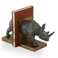 thumbnail image 3 of SPI Home Cast Aluminum Rhinoceros Bookends Rhino 7.5 Inches High Animal D√©cor, 3 of 3