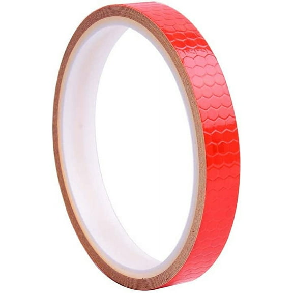 Nvzi Reflective Tape Red 0.5"X26'-Waterproof Self-Adhesive Trailer Reflector Tape-Reflective Tape for Trucks,Trailers,Cars.Warning Caution Conspicuity Tape