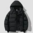 thumbnail image 3 of IYTR Men's Thicken Puffer Jacket Windproof Windwater Outwear Insulated Long Sleeve Warm Winter Coat Zip Up Jacket with Pockets (Black,XXXXL), 3 of 9