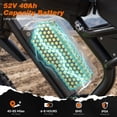 thumbnail image 5 of 20 Inch Fat Tire Dirt Bike for Adults, 1500W Motor 3000W Peak, 40 MPH LCD Speedometer, 52V 40Ah Removable Battery, Full Suspension, Hydraulic Brakes, Shimano 7-Speed, UL2849, 5 of 10