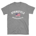 thumbnail image 1 of Springfield Massachusetts Patriot Men's Cotton T-Shirt, 1 of 1
