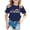T10-Dark Blue, variant on Rhuody Girl Tops Back To School Short Sleeve O Neck Cartoon Letter Prints Tee 8-9 Years Light Blue