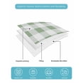 thumbnail image 5 of Sage Green Checkered Summer Quilt Set Twin Size, Soft Microfiber Quilted Bedding Set with 2 Pillow Shams, Green White Buffalo Plaid Lightweight All Season Bedspread Coverlet for Bedroom 68"x86", 5 of 6